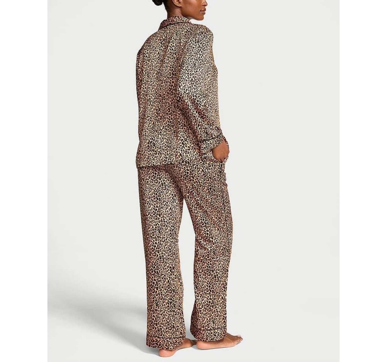 Пижама Satin Long Pajama Set New Leo