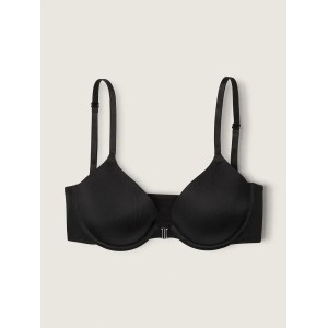 Бюстгальтер с застежкой спереди T-Shirt Lightly Front-Close Lined Bra Black