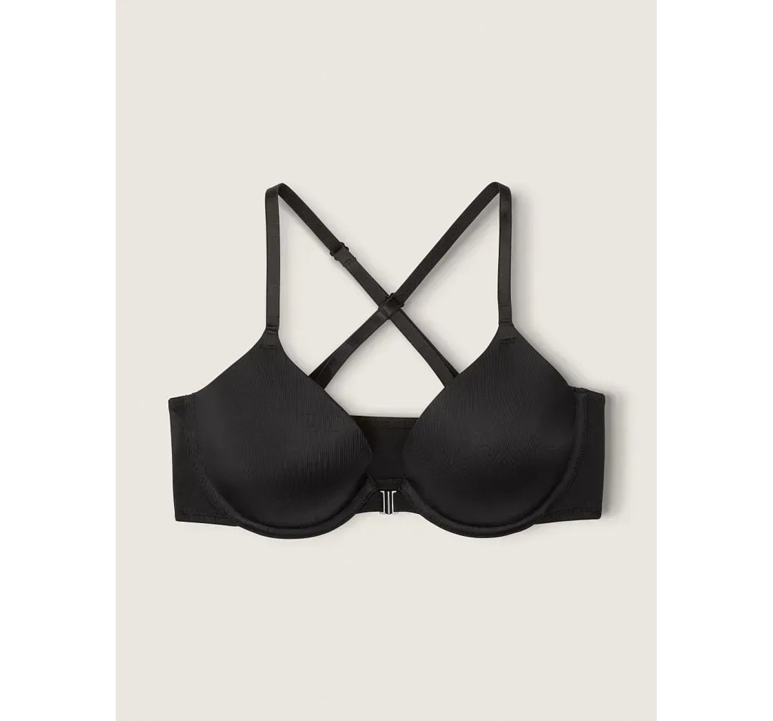 Бюстгальтер с застежкой спереди T-Shirt Lightly Front-Close Lined Bra Black