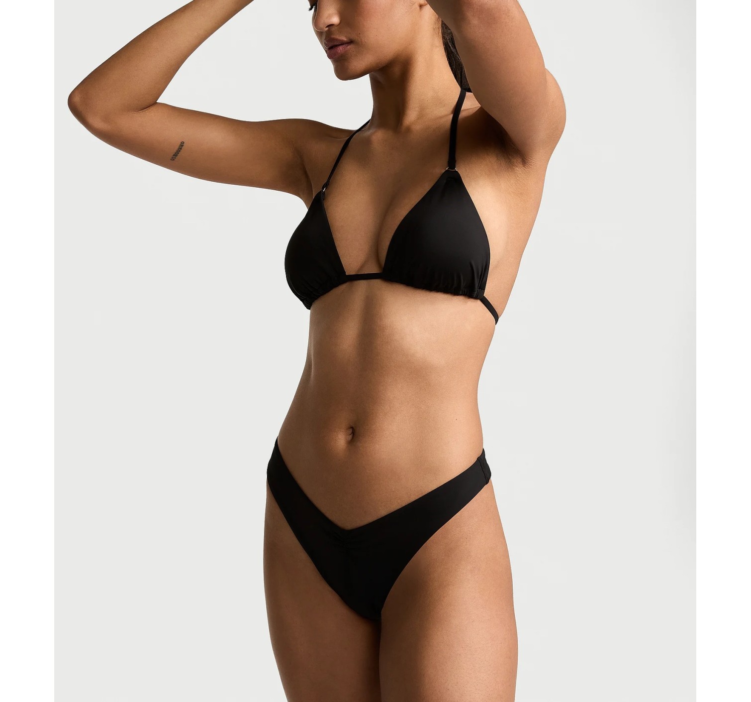 Купальник Triangle Top Brazilian Bikini Bottom Pure Black