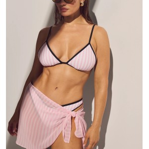 Купальник Heritage Stripe Sequin Triangle Top Brazilian Bikini Bottom