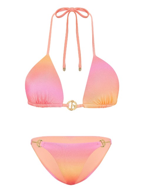 Купальник Archives Toggle Push-Up Triangle Top Bikini Bottom Ombré Pink