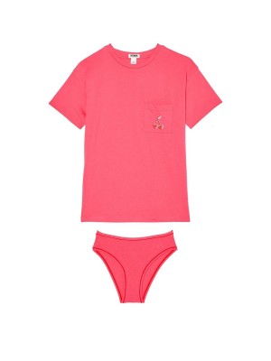 Пижама футболка + трусики PINK Cherry