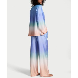 Пижама Glazed Satin Ombré Long Pajama Set