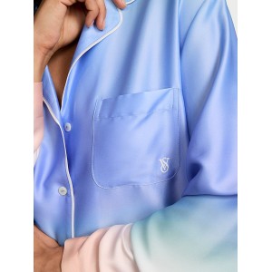 Пижама Glazed Satin Ombré Long Pajama Set