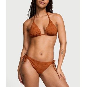Купальник Essential Diamanté Triangle Top Side-Tie Bikini Bottom Apple Cinnamon