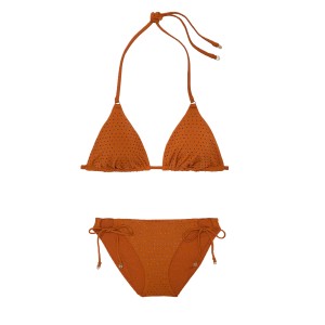 Купальник Essential Diamanté Triangle Top Side-Tie Bikini Bottom Apple Cinnamon