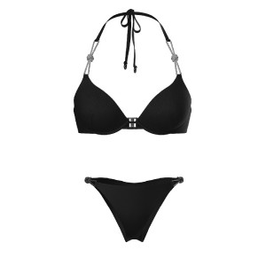 Купальник Shine Rope Bombshell Itsy Bikini Bottom Black