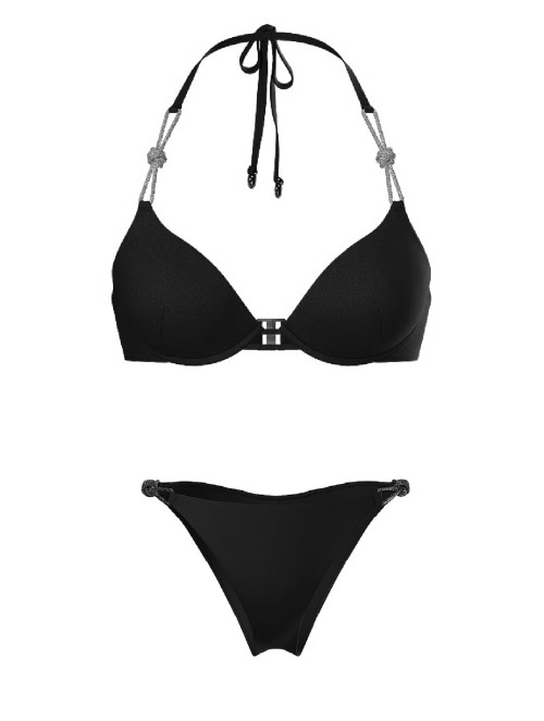 Купальник Shine Rope Bombshell Itsy Bikini Bottom Black