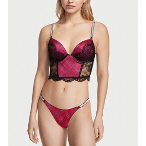 Трусики Very Sexy Shine Strap Brazilian Panty Lacy Plaid