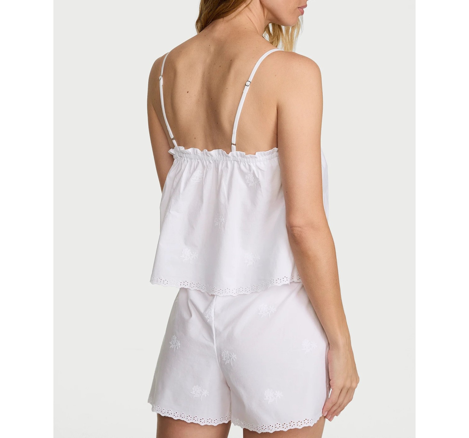 Пижама Heritage Cotton Eyelet Short Pajama Set White Floral
