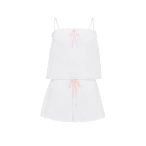 Пижама Heritage Cotton Eyelet Short Pajama Set White Floral