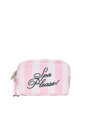 Косметичка 'Spa Please' Embroidery Iconic Stripe Pink