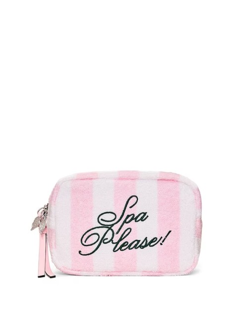 Косметичка 'Spa Please' Embroidery Iconic Stripe Pink