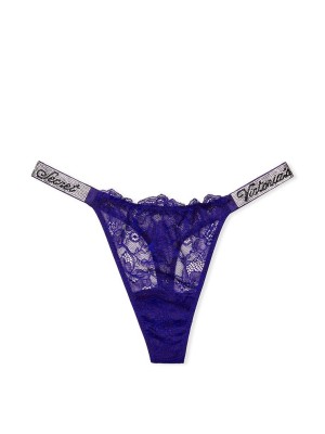 Трусики Shine Strap Deep Blue Thong Panty