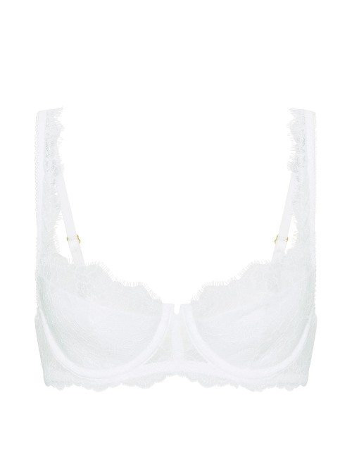 Бюстгальтер Rose Lace Uplift Balconette Bra VS White
