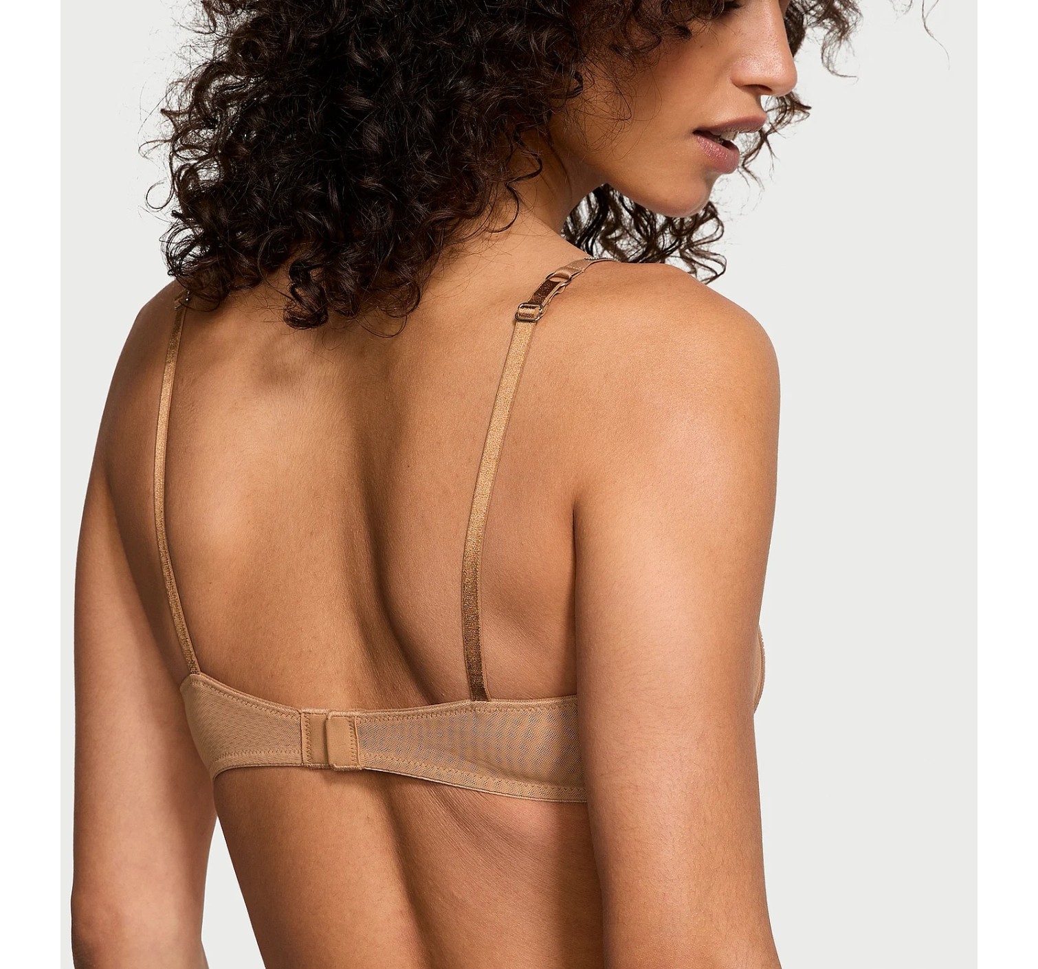 Бюстгальтер Sheer Shine Low-Cut Demi Bra Toffee