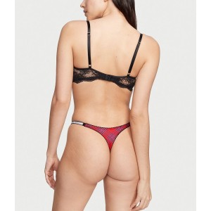 Трусики Very Sexy Shine Strap Thong Panty Red Plaid