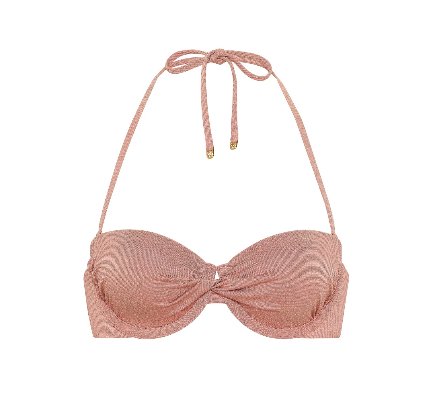 Купальник Shimmer Balconette Bandeau Top Bikini Bottom Dusk Rose