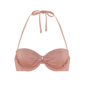 Купальник Shimmer Balconette Bandeau Top Bikini Bottom Dusk Rose