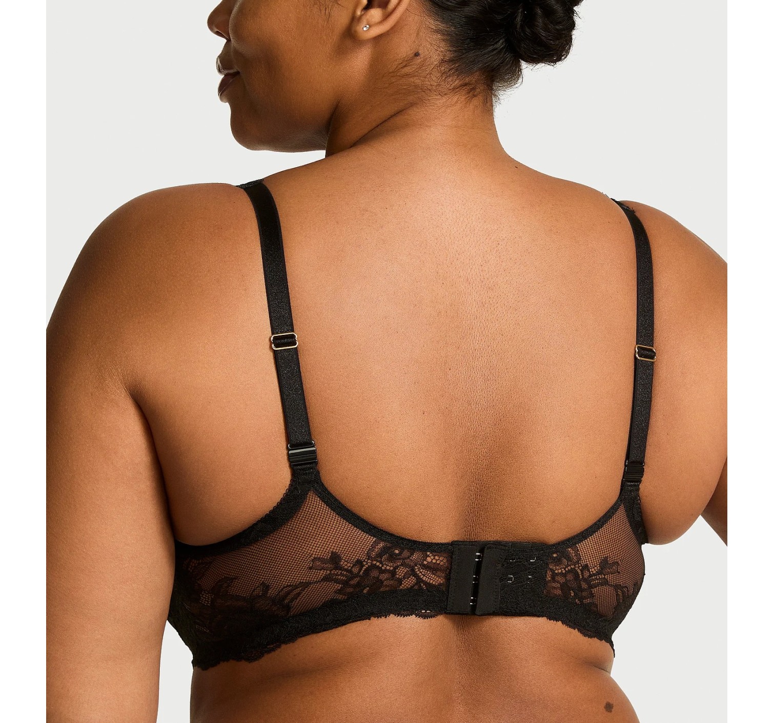 Бюстгальтер Rose Lace Uplift Balconette Bra Jet Black
