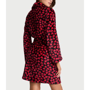 Плюшевый халат Short Cozy Robe Heart Lipstick