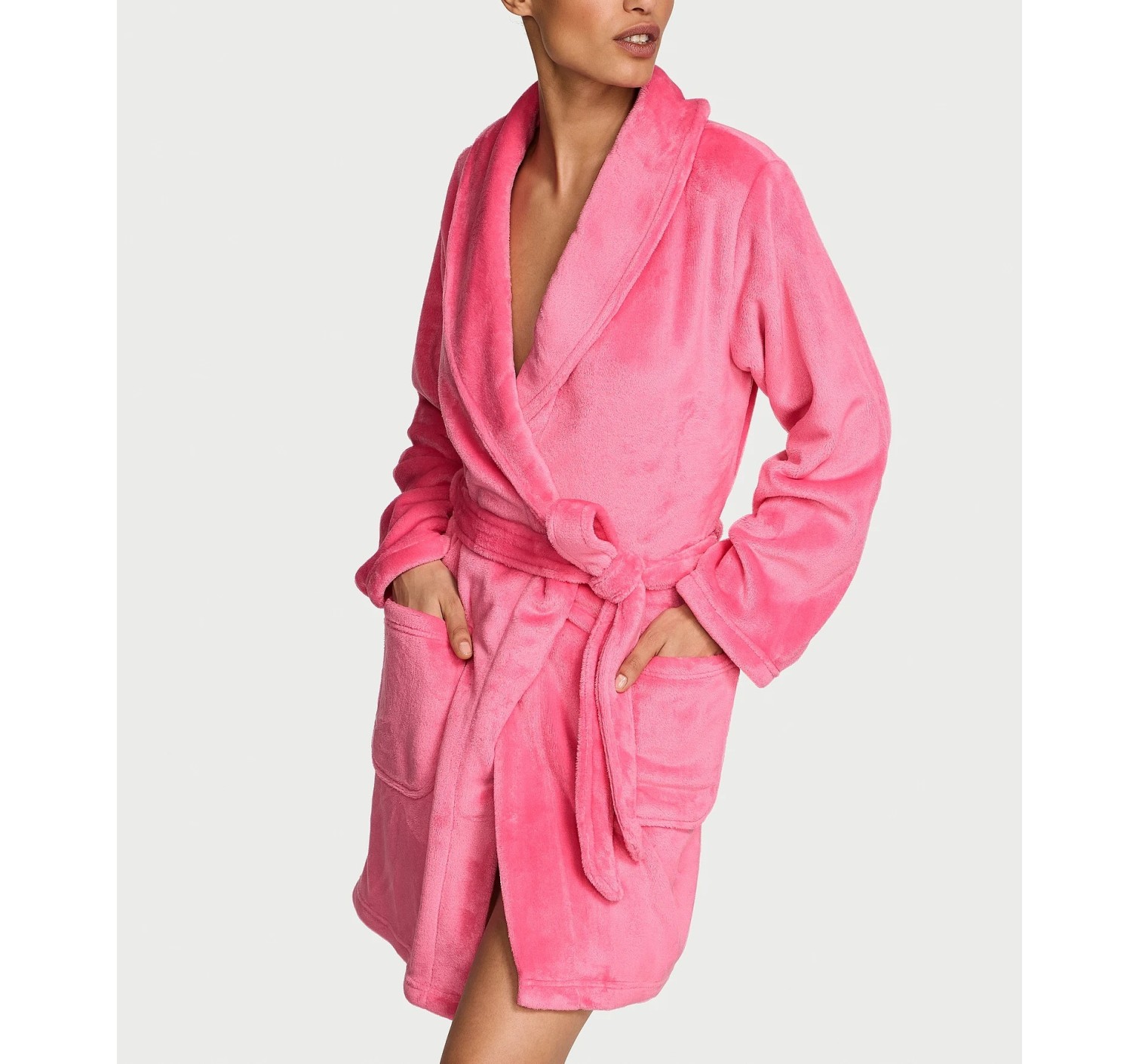 Плюшевий халат Short Cozy Robe Angel pink Hearts