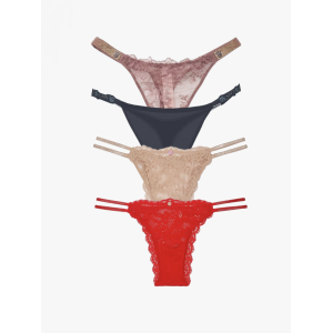Набір трусиків Shine Strap Thong Brazilian Set