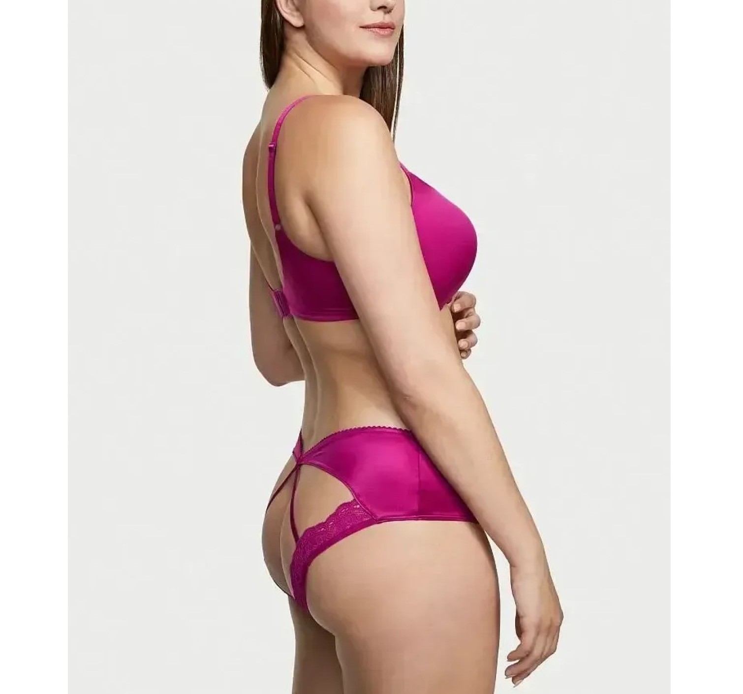 Трусики Strappy Open-back Cheeky panty fuchsia