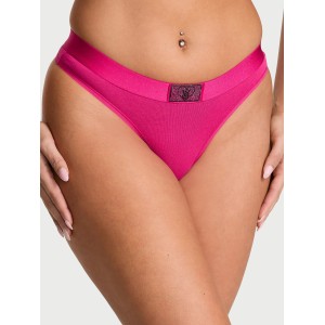 Трусики Cotton Shine Patch Thong Pop Pink