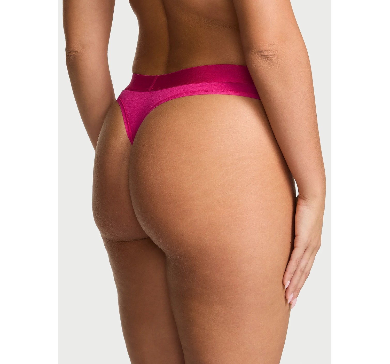 Трусики Cotton Shine Patch Thong Pop Pink