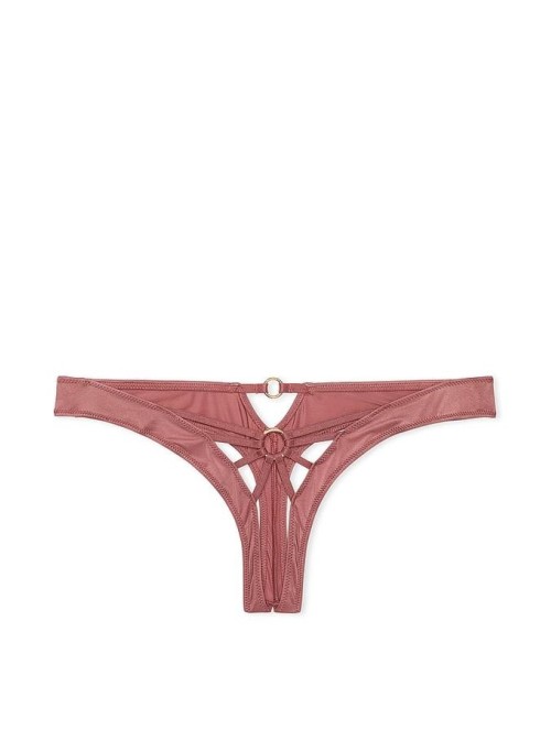 Трусики Strappy Crotchless Thong Knickers Rose