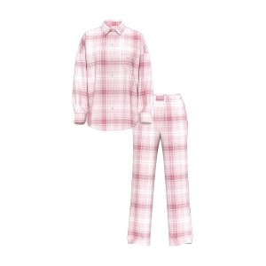 Піжама Modal-Cotton Long PJ Set Pink Plaid