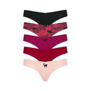 Набір трусиків 5-Pack No-Show Thong Panties Multi color