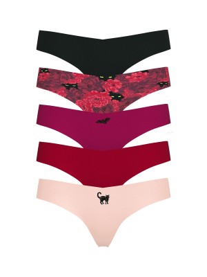 Набор трусиков 5-Pack No-Show Thong Panties Multi color