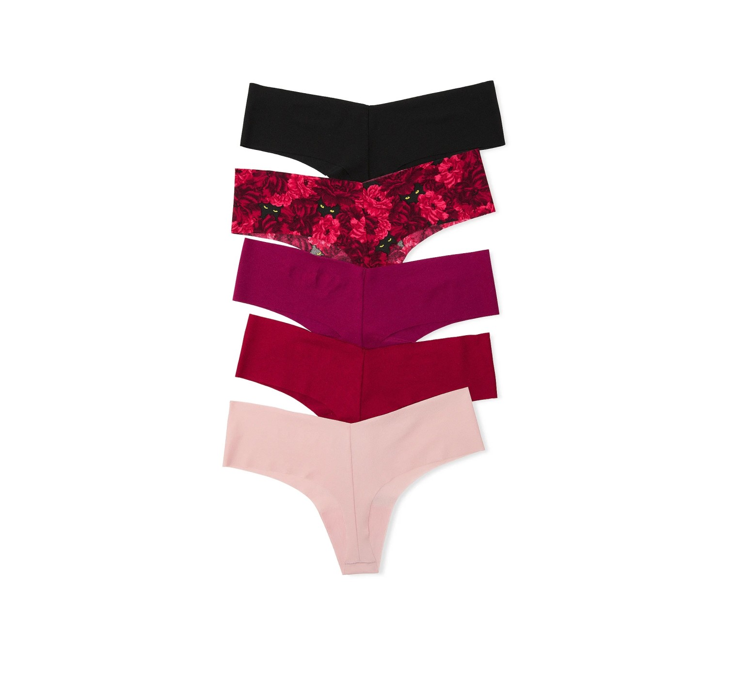 Набір трусиків 5-Pack No-Show Thong Panties Multi color