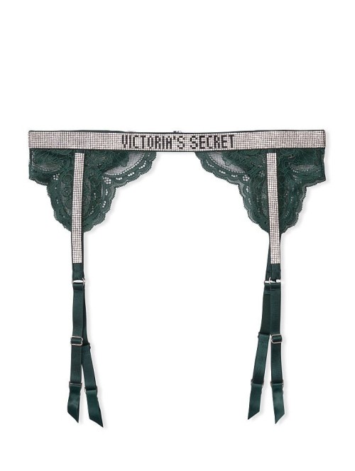 Пояс VERY SEXY Shine Strap Garter Belt Green Lace
