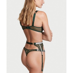 Пояс VERY SEXY Shine Strap Garter Belt Green Lace