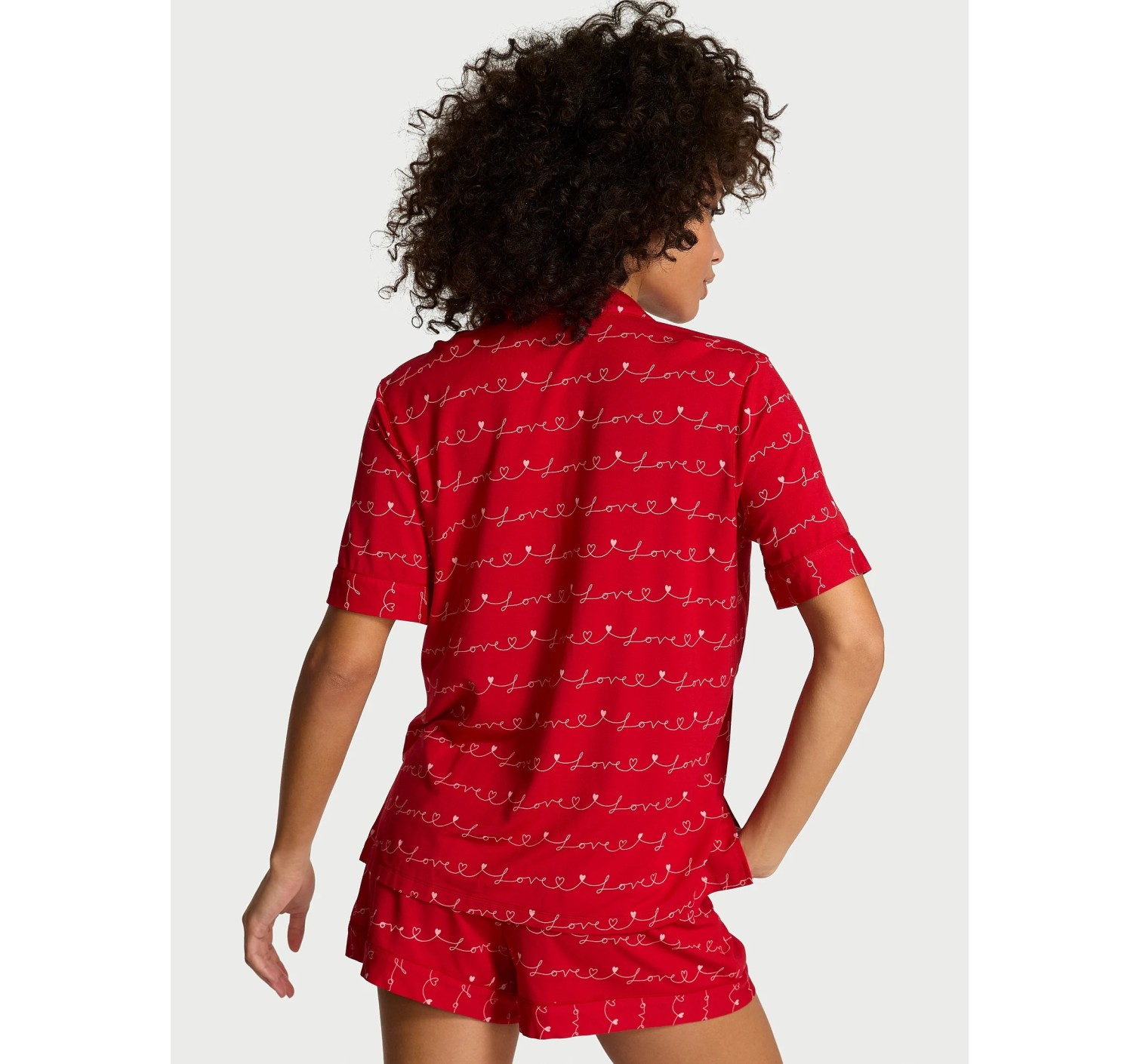 Піжама Modal Short Pajama Set Lipstick Petal