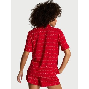Піжама Modal Short Pajama Set Lipstick Petal