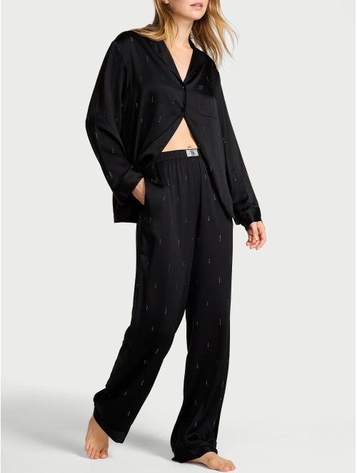 Піжама Black Signature Satin Shine Long Pajama Set