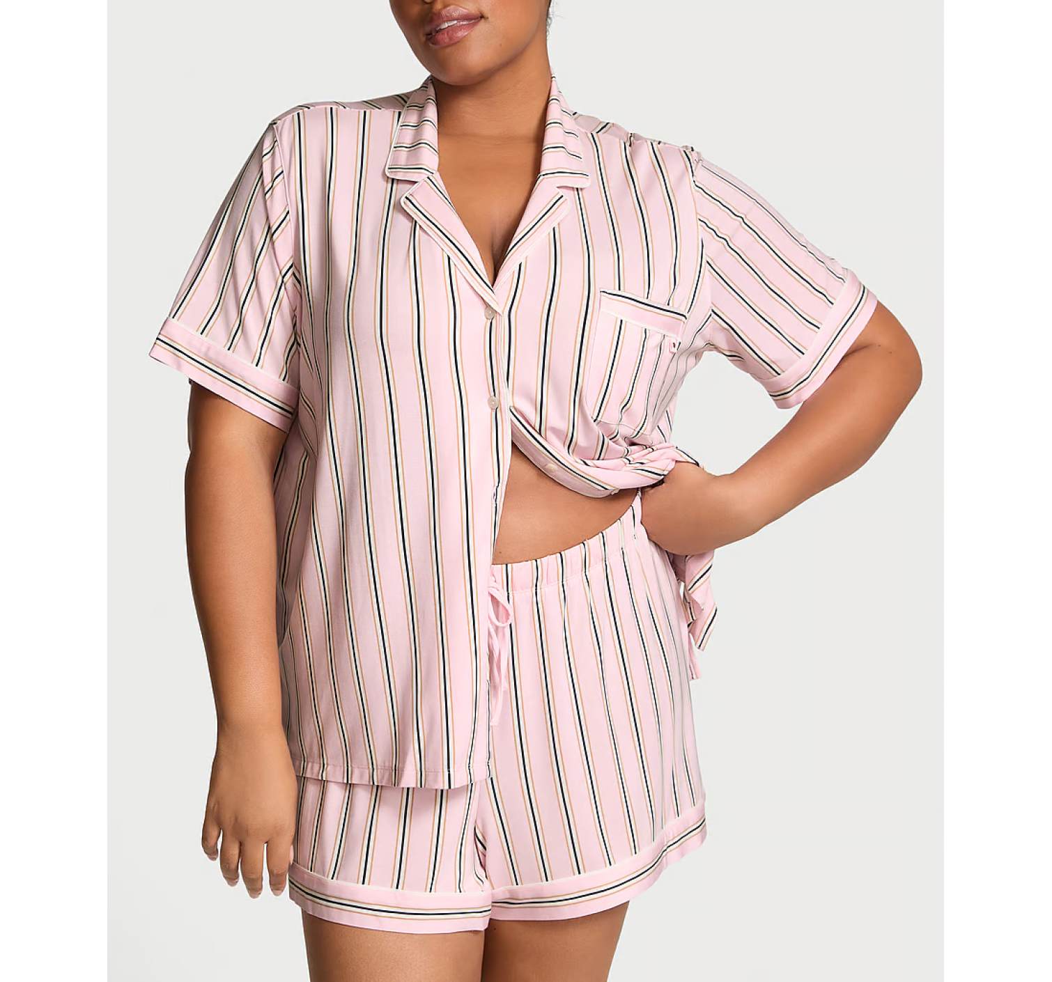Пижама Modal Short Pajama Set Blossom Stripes