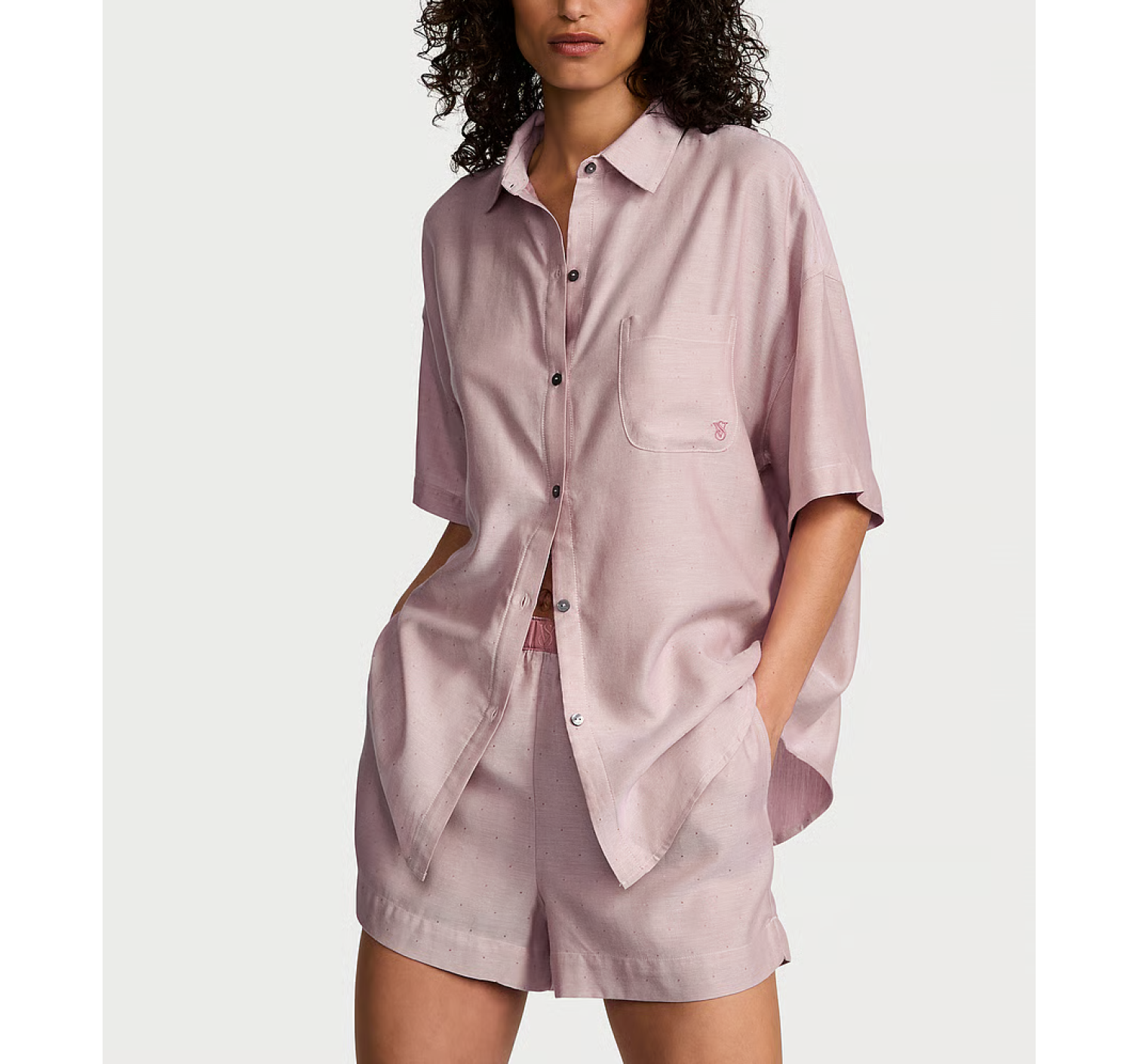 Пижама Modal-Cotton Short Pajama Set Rose