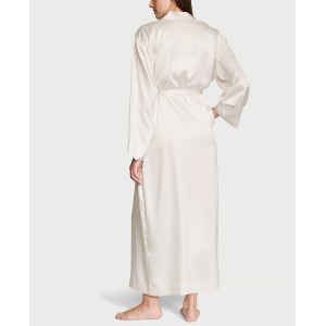 Халат Satin Long Robe Coconut White Bride