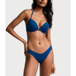 Купальник Essential Bombshell Add-2-Cups Diamanté Push-Up Bikini Top Set Precious Sapphire