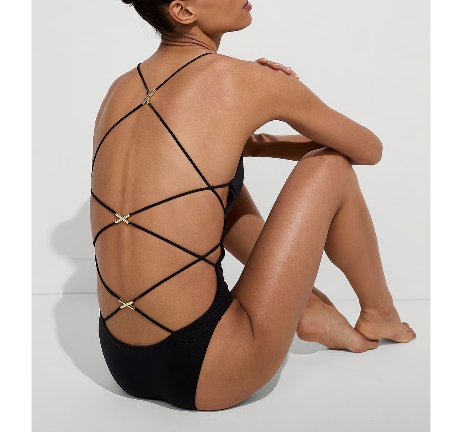 Купальник Archives Sexy Straps Scoop One-Piece Swimsuit Black