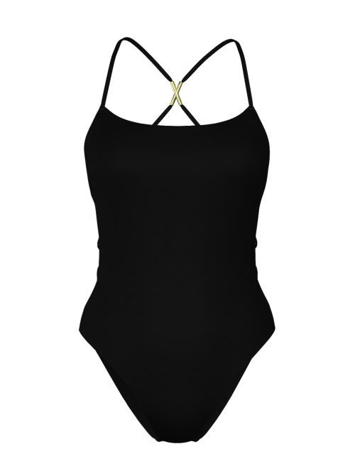 Купальник Archives Sexy Straps Scoop One-Piece Swimsuit Black