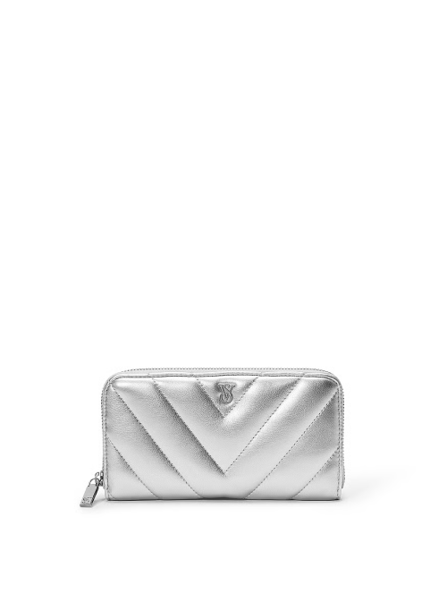 Гаманець Large Wallet with Zip Silver
