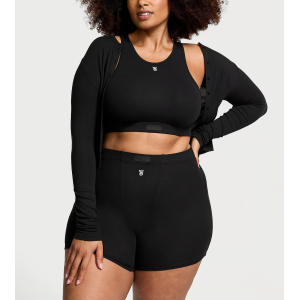 Костюм 3-Piece Ribbed Modal Boxer Briefs Set Black