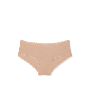 Трусики Cotton Lace-Waist Cheeky Panty Praline